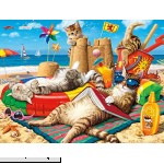 Buffalo Games Cats Collection Beachcombers 750 Piece Jigsaw Puzzle  B07C9X7552